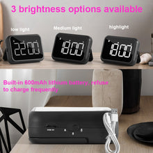Load image into Gallery viewer, Rechargeable Large Screen LCD Electronic Timing Reminder Alarm Clock Kitchen Baking Timer, Baking Timer