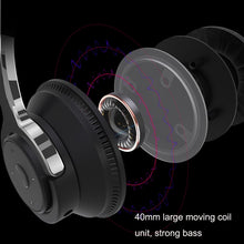 Load image into Gallery viewer, H2 Colorful Luminous Subwoofer Folding Retractable Card Wireless Bluetooth Headset, Black, Blue, White, Red