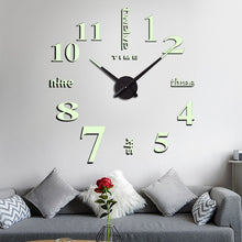 Load image into Gallery viewer, M002 Night Light DIY Digital Wall Clock Living Room Decoration Silent Clock, DIY Digital Wall Clock