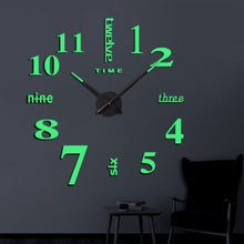 Load image into Gallery viewer, M002 Night Light DIY Digital Wall Clock Living Room Decoration Silent Clock, DIY Digital Wall Clock