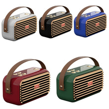 Load image into Gallery viewer, X7 Outdoor Portable Dual Speaker Wireless Bluetooth Retro Portable Speaker, White, Blue, Black, Red, Green