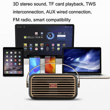 Load image into Gallery viewer, X7 Outdoor Portable Dual Speaker Wireless Bluetooth Retro Portable Speaker, White, Blue, Black, Red, Green
