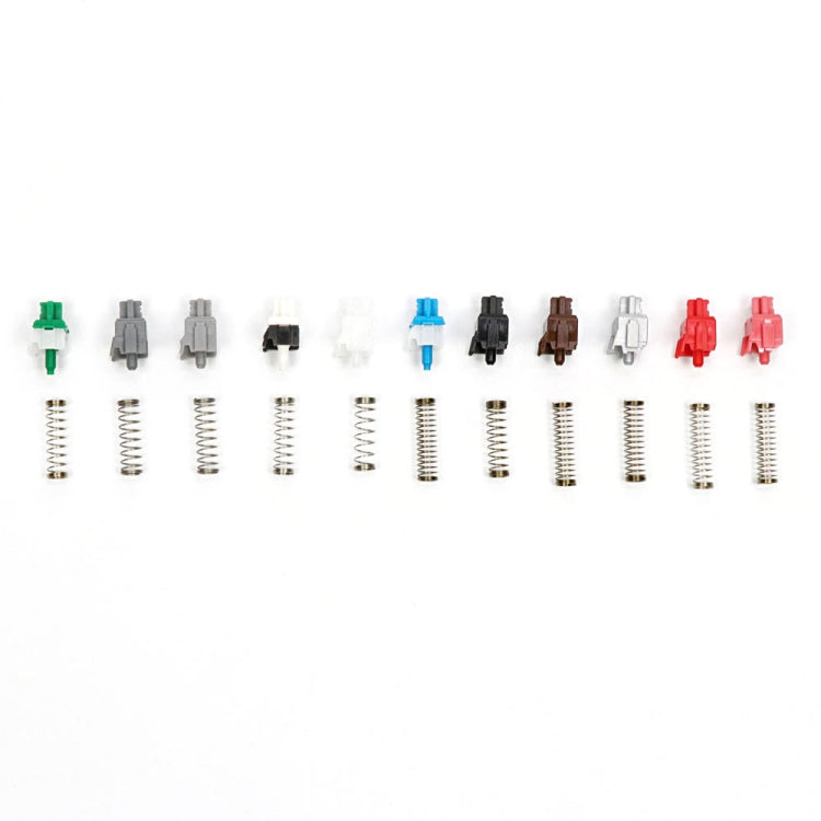 10PCS Cherry Shaft MX Switch Linear Mute Keyboard Shaft, Black Shaft, Red Shaft, Tea Shaft, Blue Shaft, White Shaft, Green Shaft, Silver Shaft, Mute Red Shaft, Mute Black Shaft
