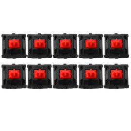 10PCS Cherry Shaft MX Switch Linear Mute Keyboard Shaft, Black Shaft, Red Shaft, Tea Shaft, Blue Shaft, White Shaft, Green Shaft, Silver Shaft, Mute Red Shaft, Mute Black Shaft