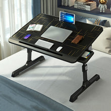 Load image into Gallery viewer, N6 Liftable and Foldable Bed Computer Desk, Style:, Basic Type, Drawer Type, Drawer+Shelf, Drawer+USB, Drawer+Shelf+USB