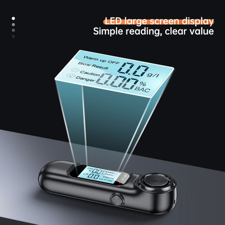 AM01  USB Rechageable Alcohol Tester Handheld Digital Alcohol Breath Tester, AM01