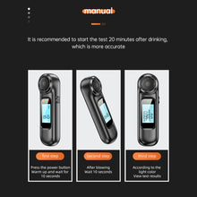 Load image into Gallery viewer, AM01  USB Rechageable Alcohol Tester Handheld Digital Alcohol Breath Tester, AM01