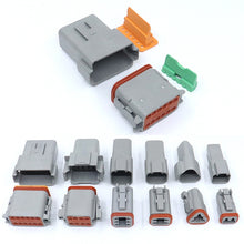 Load image into Gallery viewer, Car Waterproof Connector Conductive Connection Terminal, 4 PCS DT04-2P / DT06-2S With Copper, 4 PCS DT04-3P / DT06-3S With Copper, 2 PCS DT04-4P / DT06-4S With Copper, 2 PCS DT04-6P / DT06-6S With Copper, 2 PCS DT04-8P / DT06-8S With Copper            ...