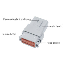 Load image into Gallery viewer, Car Waterproof Connector Conductive Connection Terminal, 4 PCS DT04-2P / DT06-2S With Copper, 4 PCS DT04-3P / DT06-3S With Copper, 2 PCS DT04-4P / DT06-4S With Copper, 2 PCS DT04-6P / DT06-6S With Copper, 2 PCS DT04-8P / DT06-8S With Copper            ...