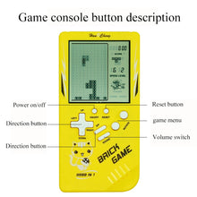 Load image into Gallery viewer, Large Screen Retro Children Handheld Game Console, Blue, Pink, Yellow, Green