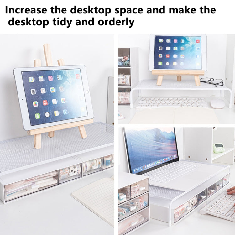 Computer Elevated Rack Monitor Bracket Storage Rack,Style:, Single Layer, Lengthen Single Layer, Double Layer, Single Layer+Three Layers, Double Layer+Three Layers