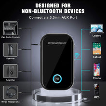 Load image into Gallery viewer, Car Bluetooth 5.0 Audio Receiver 3.5mm Bluetooth Converter, 5.0 Audio Receiver