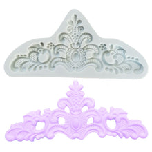 Load image into Gallery viewer, Retro Embossed Fondant Chocolate Cake Silicone Mold, Grey, Pink