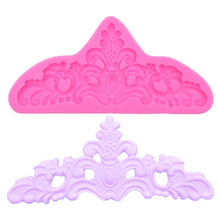 Load image into Gallery viewer, Retro Embossed Fondant Chocolate Cake Silicone Mold, Grey, Pink