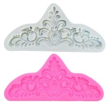 Load image into Gallery viewer, Retro Embossed Fondant Chocolate Cake Silicone Mold, Grey, Pink