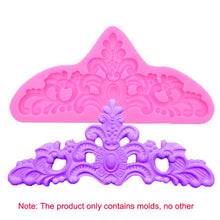 Load image into Gallery viewer, Retro Embossed Fondant Chocolate Cake Silicone Mold, Grey, Pink