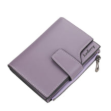Load image into Gallery viewer, Baellerry N5013 Ladies Cropped Wallet Multi-Card Slot Zipper Buckle Coin Purse, Purple, Navy Blue, Black, Pink, Jujube Red, Gray Green, Grey, Brown, Dark Pink, Light Blue