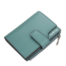 Load image into Gallery viewer, Baellerry N5013 Ladies Cropped Wallet Multi-Card Slot Zipper Buckle Coin Purse, Purple, Navy Blue, Black, Pink, Jujube Red, Gray Green, Grey, Brown, Dark Pink, Light Blue
