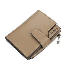 Load image into Gallery viewer, Baellerry N5013 Ladies Cropped Wallet Multi-Card Slot Zipper Buckle Coin Purse, Purple, Navy Blue, Black, Pink, Jujube Red, Gray Green, Grey, Brown, Dark Pink, Light Blue
