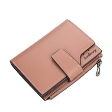 Load image into Gallery viewer, Baellerry N5013 Ladies Cropped Wallet Multi-Card Slot Zipper Buckle Coin Purse, Purple, Navy Blue, Black, Pink, Jujube Red, Gray Green, Grey, Brown, Dark Pink, Light Blue