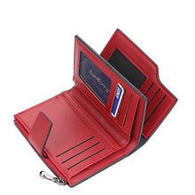 Load image into Gallery viewer, Baellerry N5013 Ladies Cropped Wallet Multi-Card Slot Zipper Buckle Coin Purse, Purple, Navy Blue, Black, Pink, Jujube Red, Gray Green, Grey, Brown, Dark Pink, Light Blue