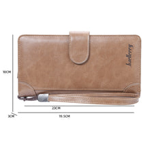 Load image into Gallery viewer, Baellerry S6701 Men Wallet Business Multi-card Mid-length Clutch Buckle Zipper Coin Purse, Black, Coffee, Brown