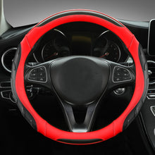Load image into Gallery viewer, Leather Carbon Fiber Stitching Car Steering Wheel Set, Diameter:, 38cm
