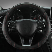 Load image into Gallery viewer, Leather Carbon Fiber Stitching Car Steering Wheel Set, Diameter:, 38cm