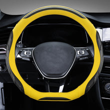 Load image into Gallery viewer, Leather Carbon Fiber Stitching Car Steering Wheel Set, Diameter:, 38cm
