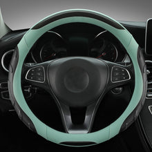 Load image into Gallery viewer, Leather Carbon Fiber Stitching Car Steering Wheel Set, Diameter:, 38cm