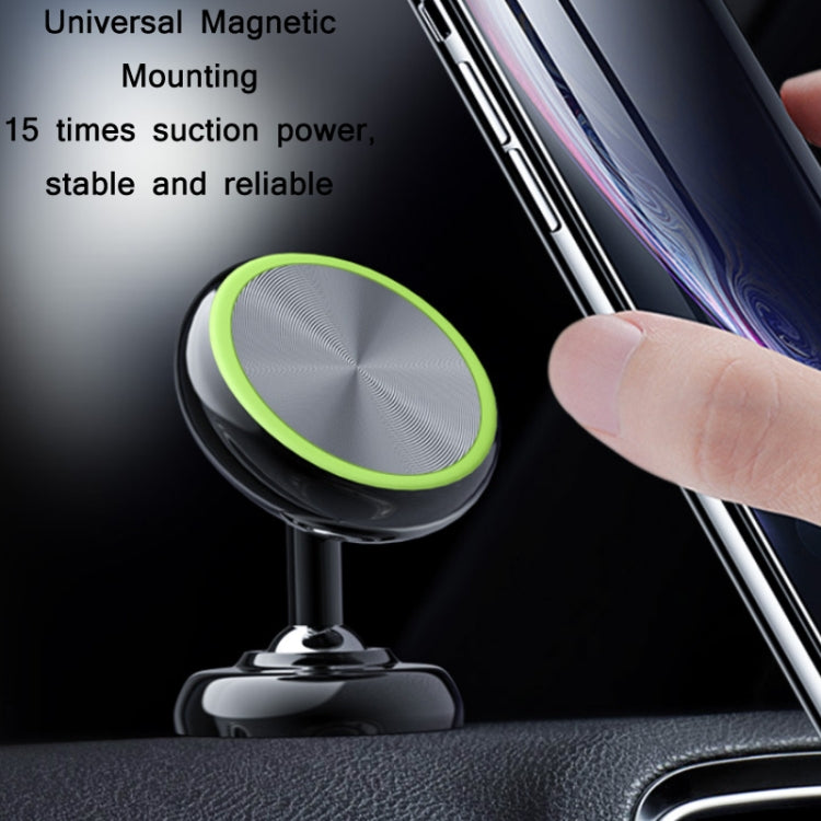 Car Aluminum Alloy Magnetic Mobile Phone Holder, Black (Luminous), Red (Luminous), Silver (Luminous)