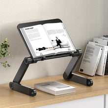 Load image into Gallery viewer, L03 Adjustable Lifting Reading Rack Book Holder Laptop Stand,Style：, Double Section Black, Double Section White, Single Section Black, Single Section White