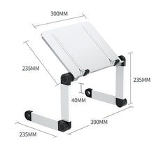 Load image into Gallery viewer, L03 Adjustable Lifting Reading Rack Book Holder Laptop Stand,Style：, Double Section Black, Double Section White, Single Section Black, Single Section White
