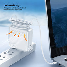Load image into Gallery viewer, OATSBASF Transparent Silicone Power Protective Case For IPhone MacBook Pro Air, 20W