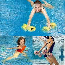 Load image into Gallery viewer, 1pair Water Floating Dumbbell EVA Foam Swimming Pool Exercise Adjustable Dumbbell