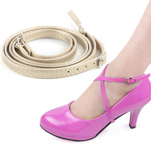 Load image into Gallery viewer, Cross Section High Heels Leather Shoes Anti-Heel Laces