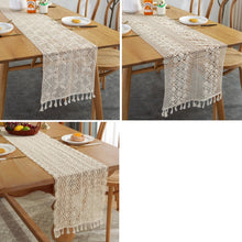 Load image into Gallery viewer, Widened And Stitched Rustic Knitted Hollow Tablecloth, 30x140cm, 30x160cm, 30x180cm, 30x200cm, 30x220cm, 30x240cm, 30x260cm, 30x280cm, 30x300cm