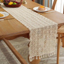 Load image into Gallery viewer, Widened And Stitched Rustic Knitted Hollow Tablecloth, 30x140cm, 30x160cm, 30x180cm, 30x200cm, 30x220cm, 30x240cm, 30x260cm, 30x280cm, 30x300cm