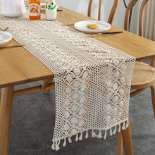 Load image into Gallery viewer, Widened And Stitched Rustic Knitted Hollow Tablecloth, 30x140cm, 30x160cm, 30x180cm, 30x200cm, 30x220cm, 30x240cm, 30x260cm, 30x280cm, 30x300cm