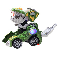 Load image into Gallery viewer, HG-884 Spray Deformation Dinosaur Fighting Vehicle Light Music Automatic Rotating Children Toys