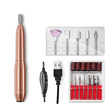 Load image into Gallery viewer, Aluminum Alloy Nail Grinding Machine USB Electric Nail Polish Remover, Nail Polish Remover(Rose Pink), Nail Polish Remover(Silver), Nail Polish Remover(Gold)