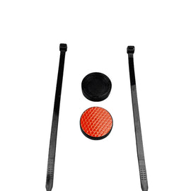 Mountain Bike Reflector Tail Light Anti-theft Tracking Locator Hidden Bracket  For AirTag 2nd Gen / AirTag 1st Gen, Reflector  Red, Reflector White