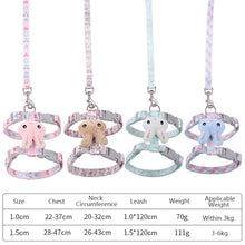 Load image into Gallery viewer, Rabbit Head Type Cat Traction Rope Anti-breakaway Adjustable Cat Leash, Small Suitable for Within 3kg, Large Suitable for 3-6kg