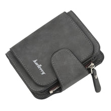Load image into Gallery viewer, Baellerry Ladies Buckle Nubuck Leather Coin Purse Cute Small Fresh Student Wallet, Black, Rose Red, Light Blue, Brown, Light Pink, Grey, Deep Blue, Bright Red, Dark Red, Soot