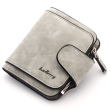Load image into Gallery viewer, Baellerry Ladies Buckle Nubuck Leather Coin Purse Cute Small Fresh Student Wallet, Black, Rose Red, Light Blue, Brown, Light Pink, Grey, Deep Blue, Bright Red, Dark Red, Soot