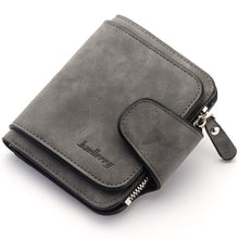 Load image into Gallery viewer, Baellerry Ladies Buckle Nubuck Leather Coin Purse Cute Small Fresh Student Wallet, Black, Rose Red, Light Blue, Brown, Light Pink, Grey, Deep Blue, Bright Red, Dark Red, Soot