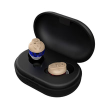 Load image into Gallery viewer, Old People Voice Amplifier Sound Collector Hearing Aid, Red Blue Double Machine + White Charging Bin, Red Blue Double Machine + Black Charging Bin, Skin Color Double Machine + Black Charging Bin, Skin Color Double Machine + White Charging Bin, Black   ...