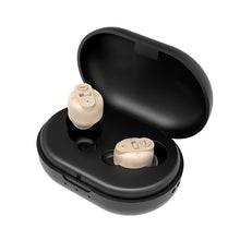 Load image into Gallery viewer, Old People Voice Amplifier Sound Collector Hearing Aid, Red Blue Double Machine + White Charging Bin, Red Blue Double Machine + Black Charging Bin, Skin Color Double Machine + Black Charging Bin, Skin Color Double Machine + White Charging Bin, Black   ...