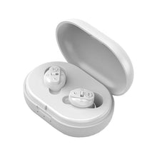 Load image into Gallery viewer, Old People Voice Amplifier Sound Collector Hearing Aid, Red Blue Double Machine + White Charging Bin, Red Blue Double Machine + Black Charging Bin, Skin Color Double Machine + Black Charging Bin, Skin Color Double Machine + White Charging Bin, Black   ...