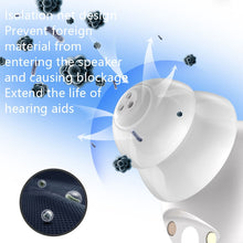 Load image into Gallery viewer, Old People Voice Amplifier Sound Collector Hearing Aid, Red Blue Double Machine + White Charging Bin, Red Blue Double Machine + Black Charging Bin, Skin Color Double Machine + Black Charging Bin, Skin Color Double Machine + White Charging Bin, Black   ...